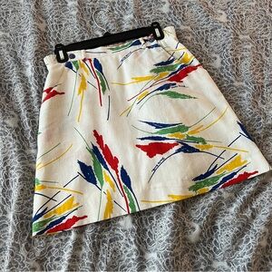 80’s David Smith Multicolour Brushstroke Skirt